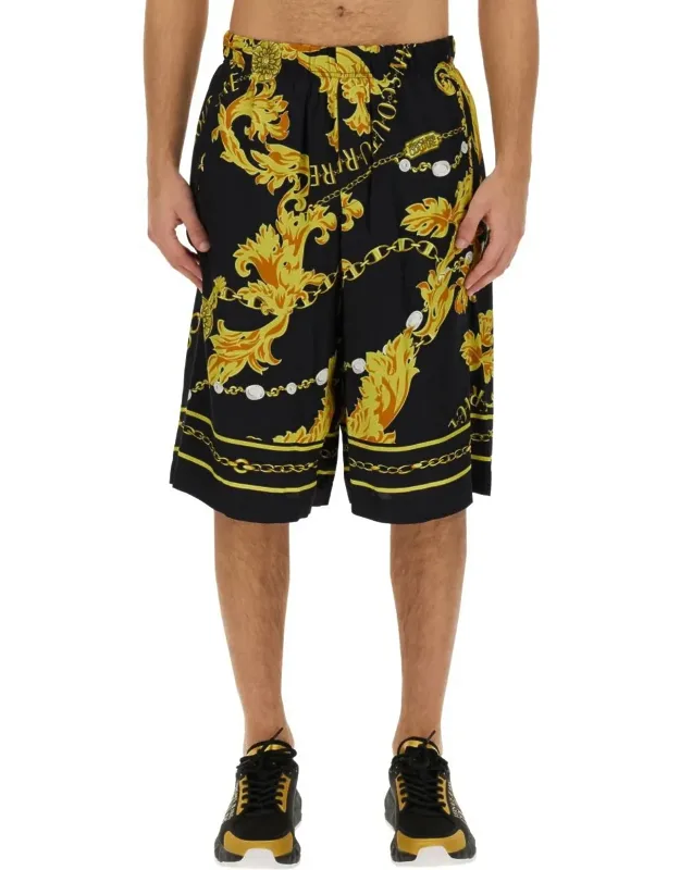 Chain Couture Bermuda Shorts