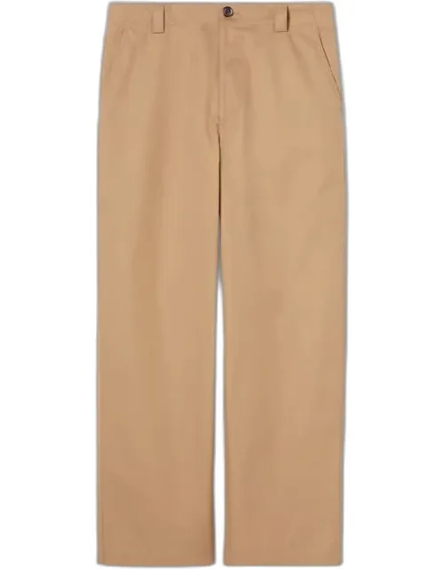 Cotton Twill Pants With Web Detail