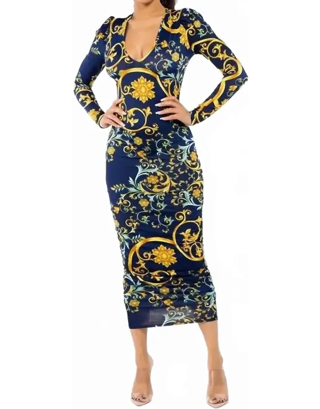 Ruched Lined Double Layer Midi Dress
