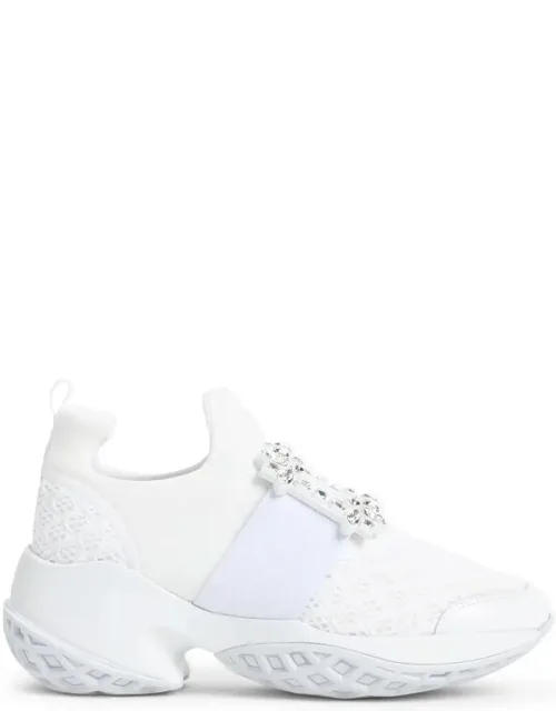 Sneakers Run Strass Buckle, Crafted In Polyester And Elastane