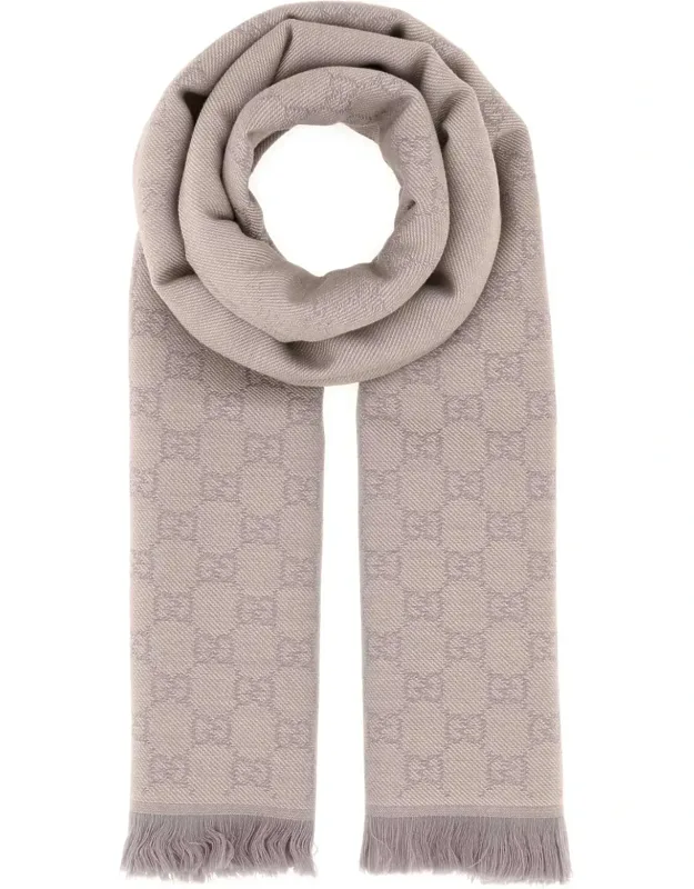 Embroidered Wool Scarf