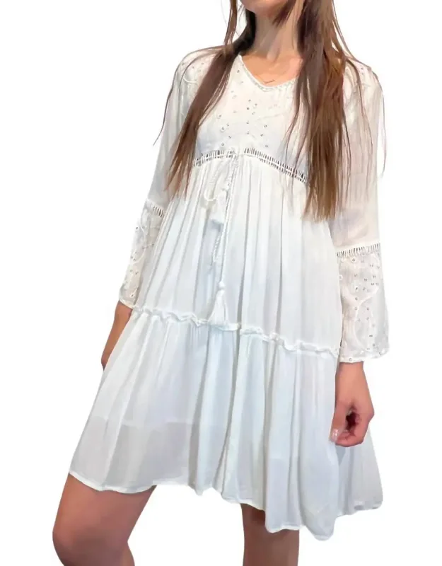 Mini Dress With Sequins