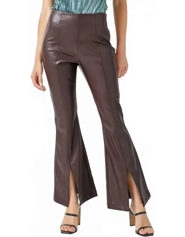 Flare Leather Pants