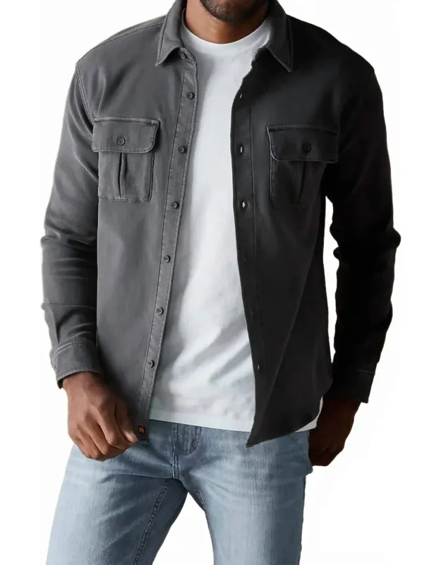 Tailored Terry Shirt Jacket