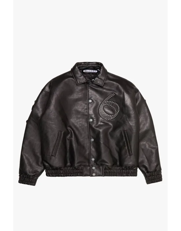 Star Studded Leather Jacket