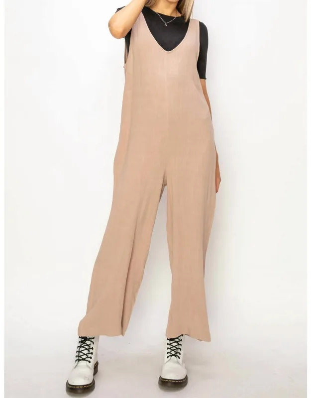 Linen Luxury Straight Leg Jumpsuit
