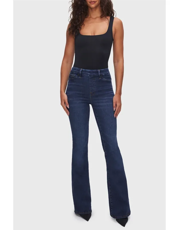Pull On Flare Jeans