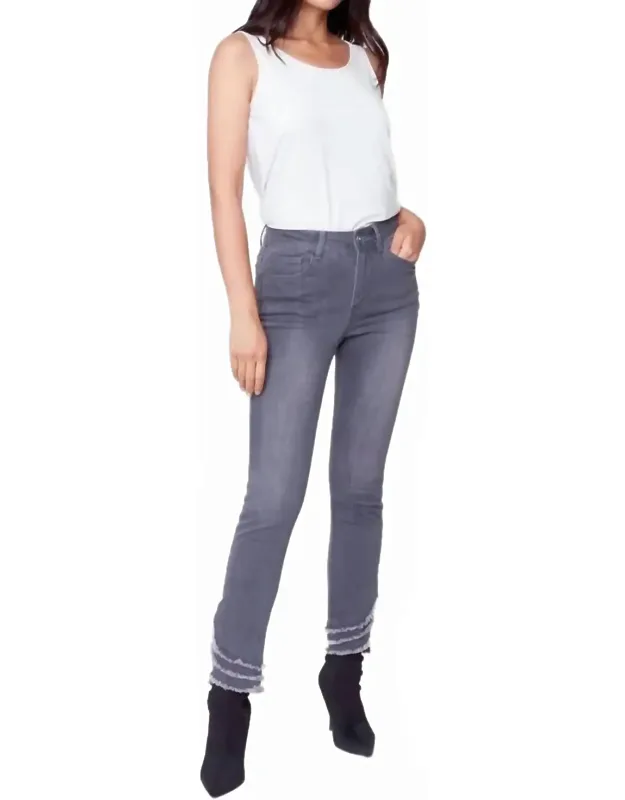 Ripped Hem Jeans