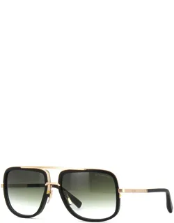 Sunglasses Aviator Full Rim, Antique 12k Gold Frame And G15 Green Gradient Lens Mach-one-drx-2030f