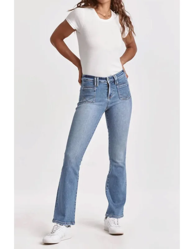 Louie Mid Rise Bootcut Jeans