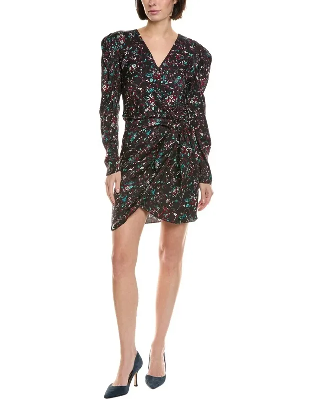 Baikal Silk-trim Wrap Dress