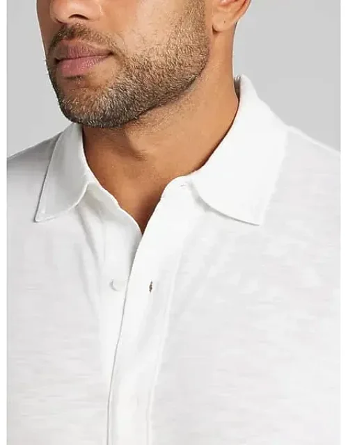 Modern Fit Cotton Short Sleeve Button Up Shirt