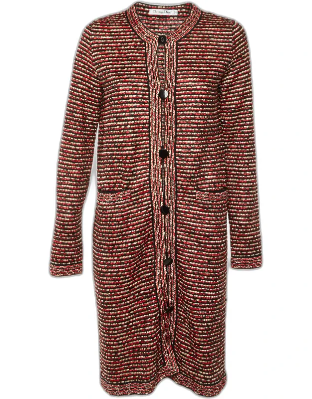 Knit Button Front Long Cardigan