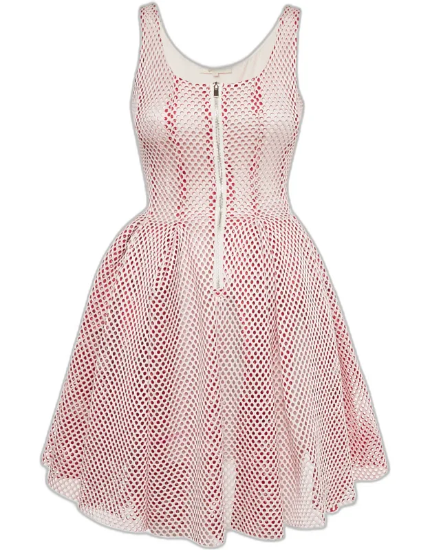 Mesh Sleeveless Mini Dress