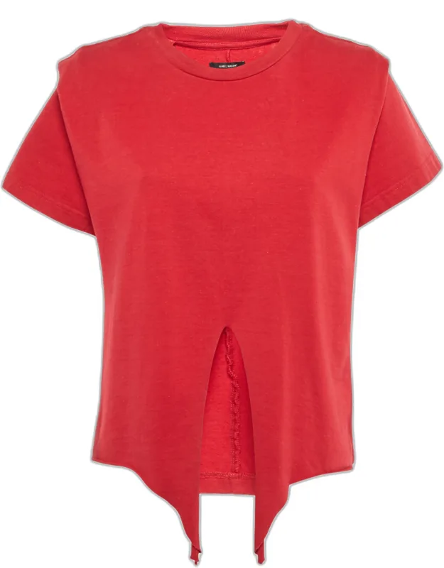 Slub Cotton Knotted T-shirt
