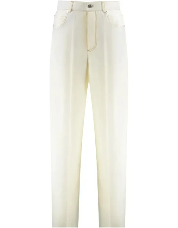 Wool Wide-leg Trousers