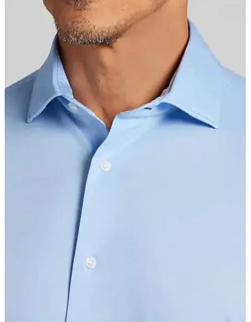 Modern Fit Knit Button Up Shirt