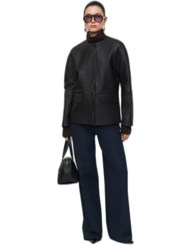Pebble Leather Jacket