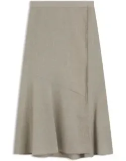 A-line Skirt In Virgin Wool