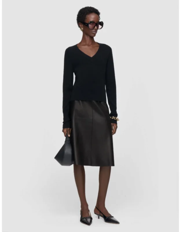 Lucille Light Pure Cashmere V Neck Jumper