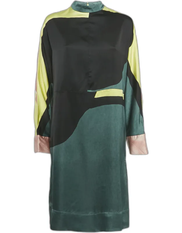 Satin Shift Dress