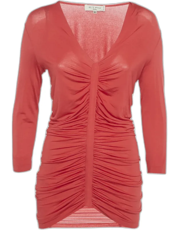 Jersey Ruched Long Top