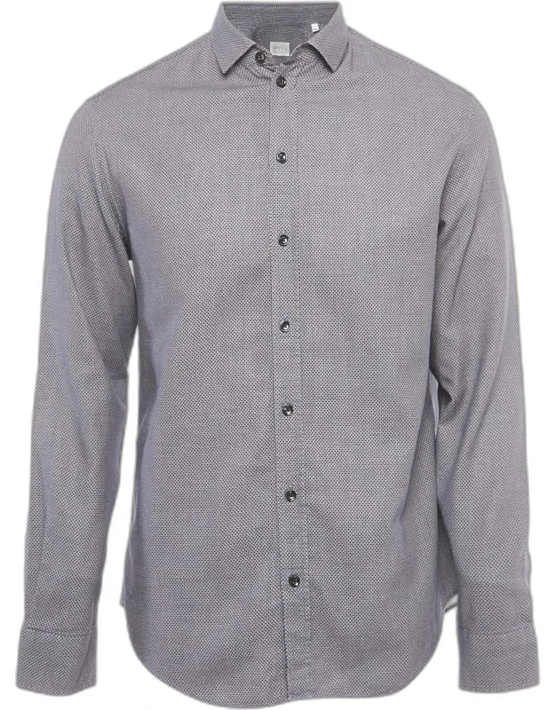 Patterned Cotton Long Sleeve Shirt