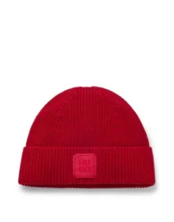 Logo-label Beanie Hat In A Wool Blend
