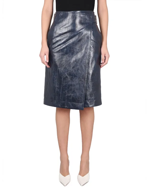 Leather Midi Skirt