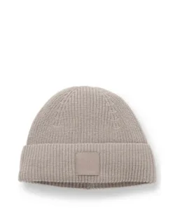 Logo-label Beanie Hat In A Wool Blend