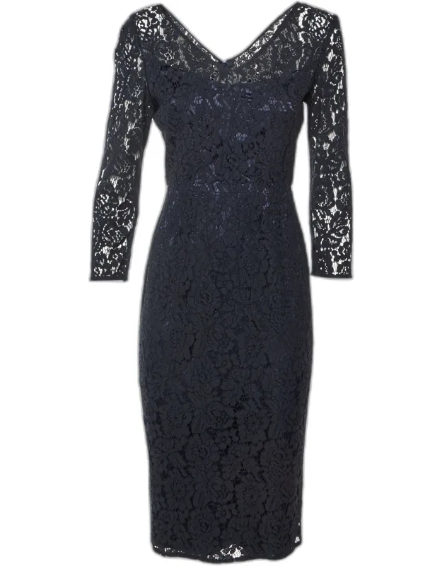 Floral Lace Sheath Dress