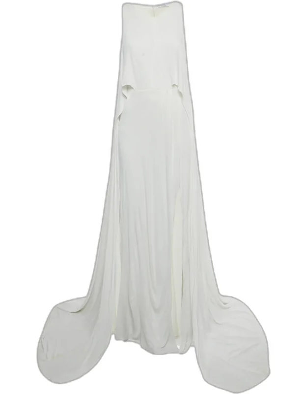Jersey Cape Detail Maxi Dress