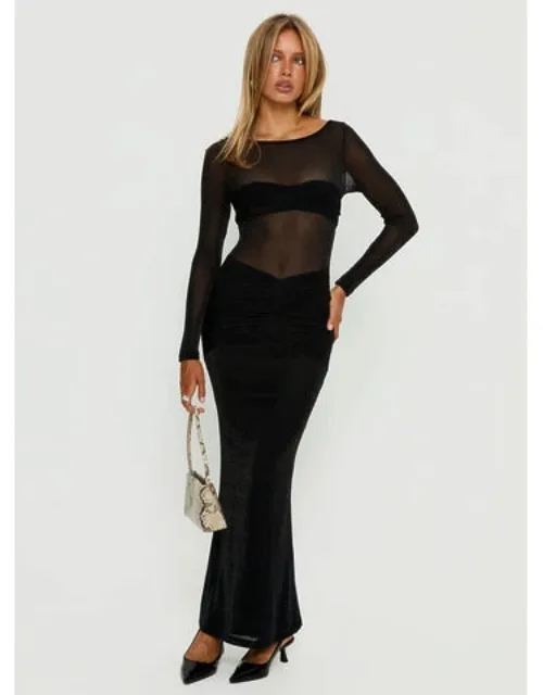 Joceline Long Sleeve Sheer Maxi Dress
