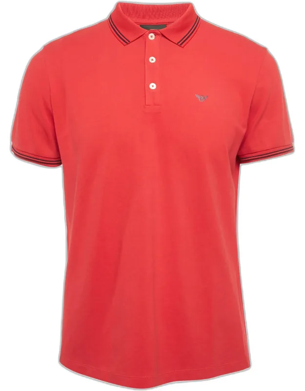 Logo Print Pique Polo T-shirt