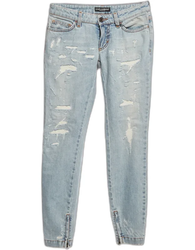 Distressed Denim Pretty Fit Jeans