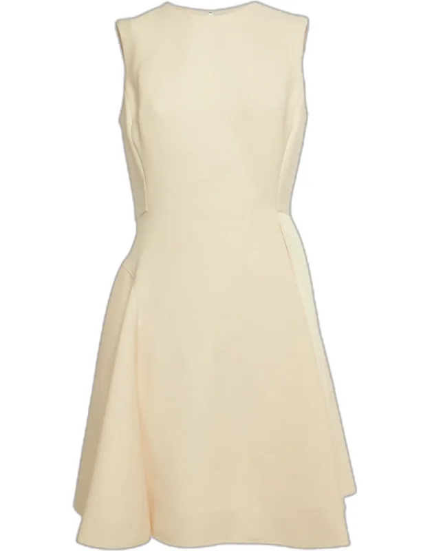 Wool Pleated Mini Dress