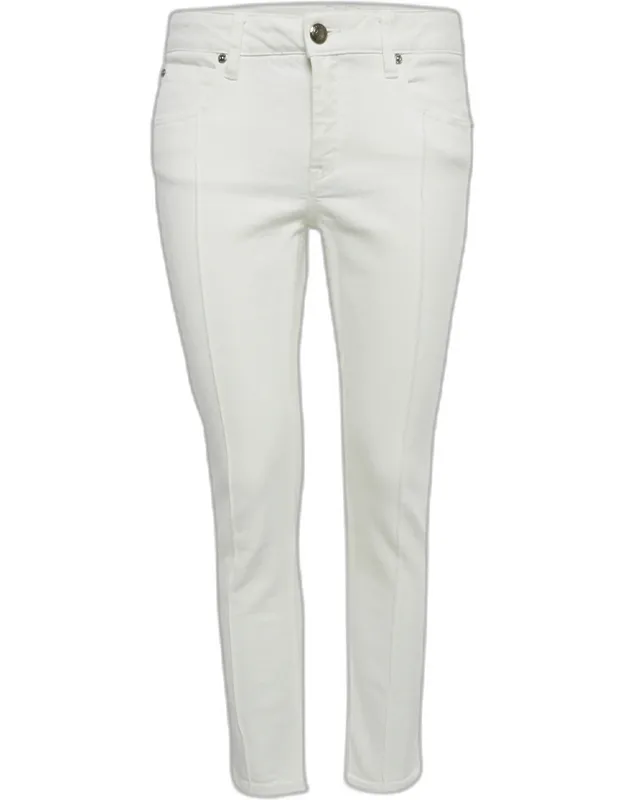 White Denim Skinny Leg Jeans