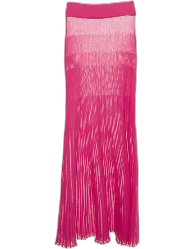 Rib Knit Maxi Skirt