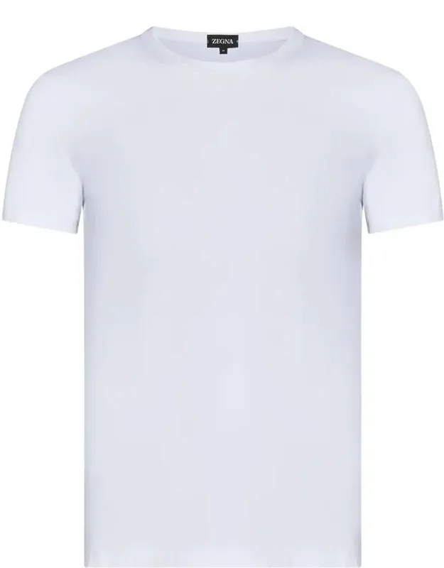 Zegna T-shirt Crewneck Short Sleeves Regular Fit