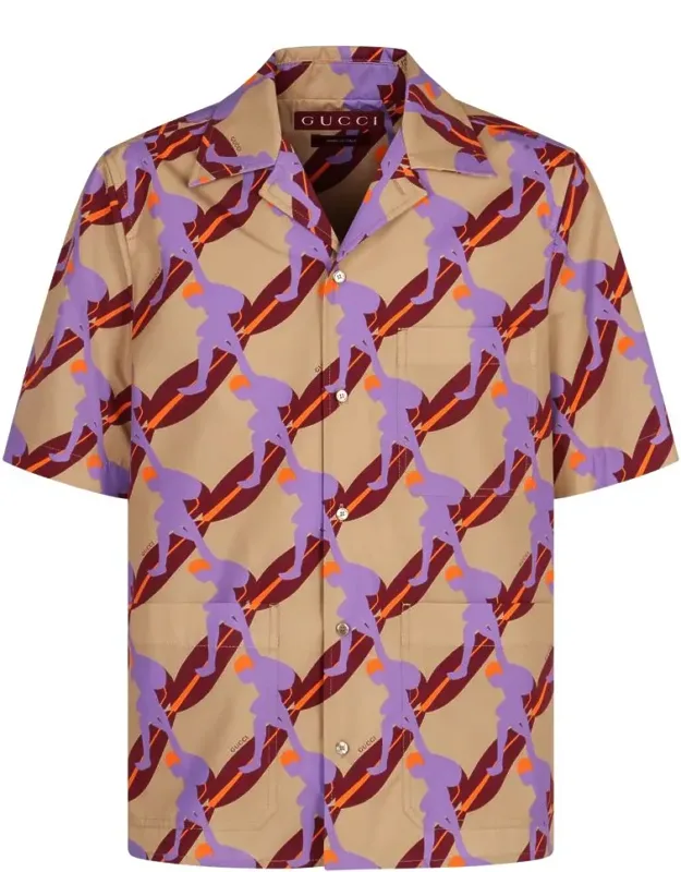 Printed Cotton Poplin Shirt