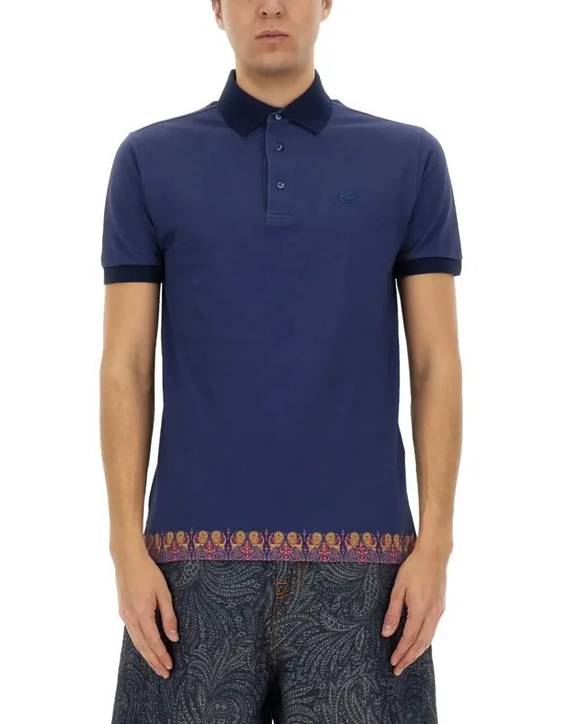 Etro Polo Shirt With Print 100% Cotton
