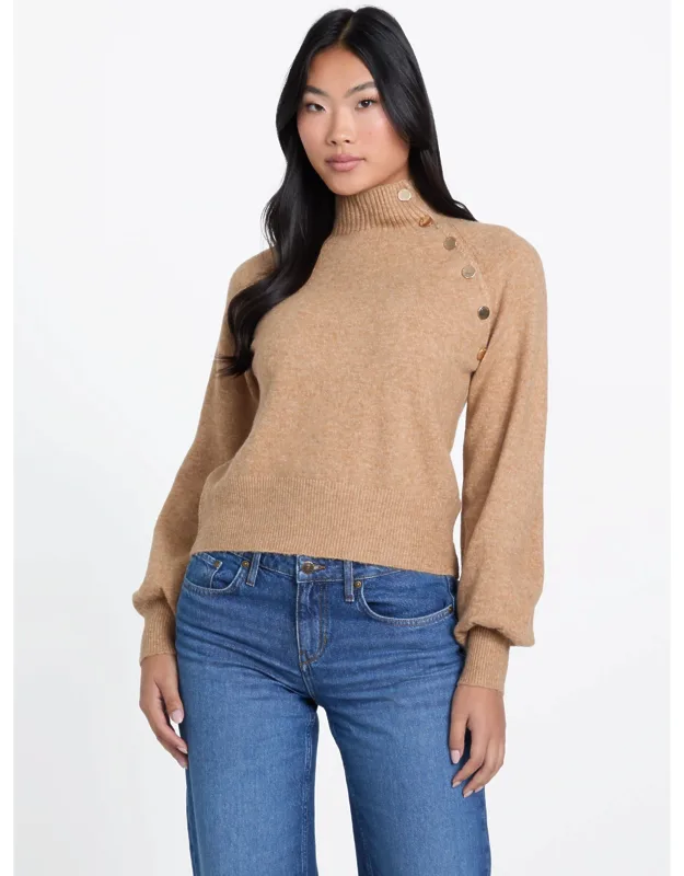 Asymmetrical Button Sweater