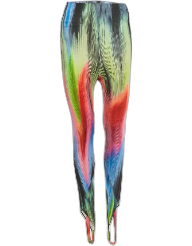 Multicolor Jersey High-rise Stirrup Leggings