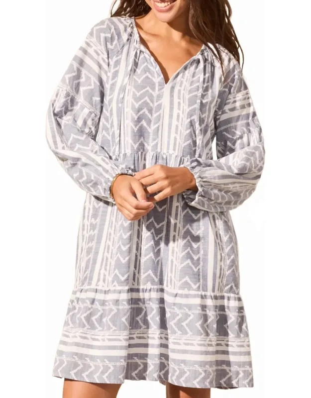 Lined Multi Cut Mini Dress