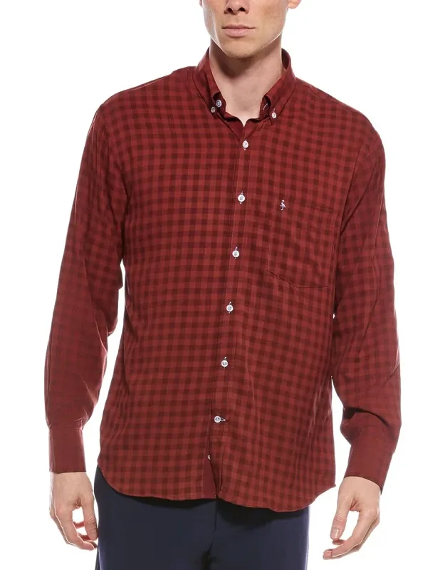 Gingham Printed Performance Shirt