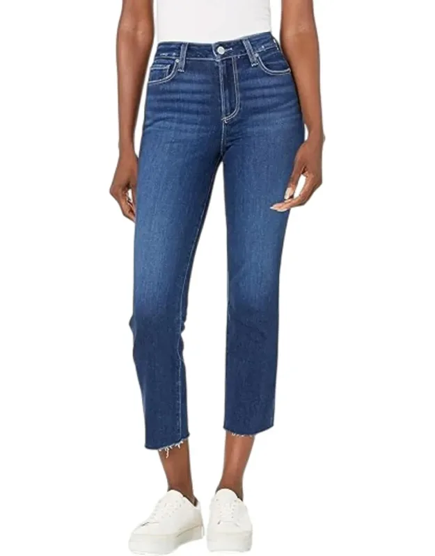 Cindy Crop Raw Hem Jeans