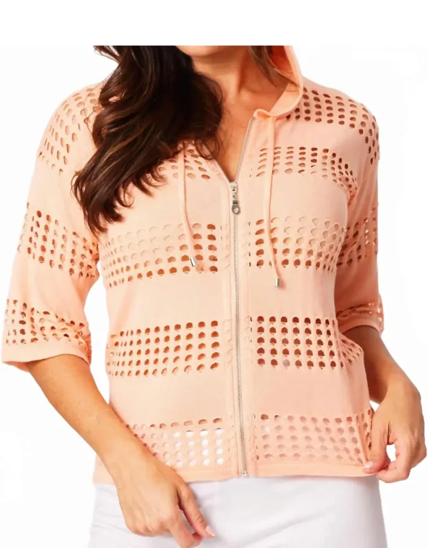 Crochet Zip Jacket
