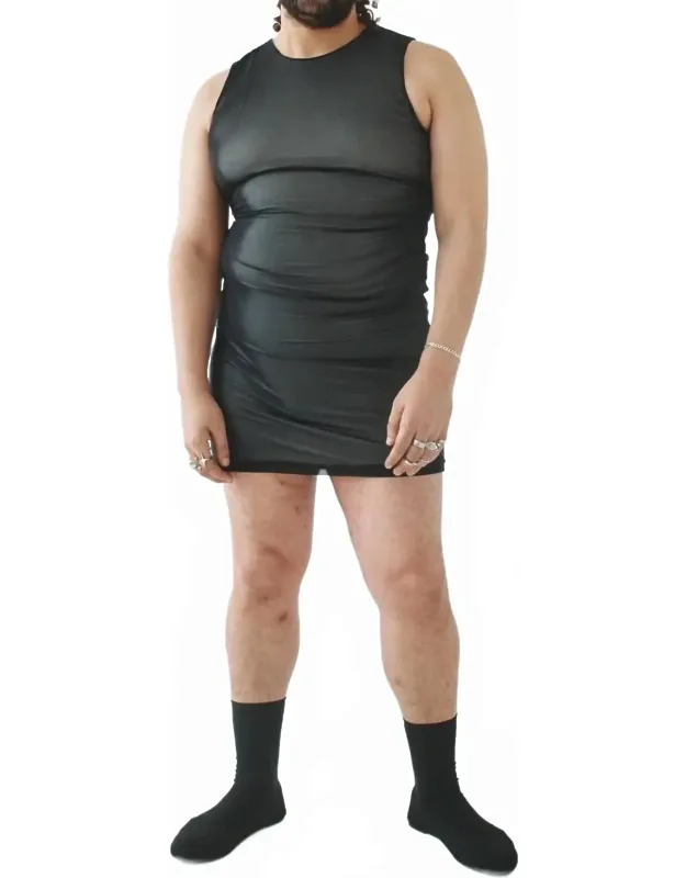 Mesh Gallery Mini Dress