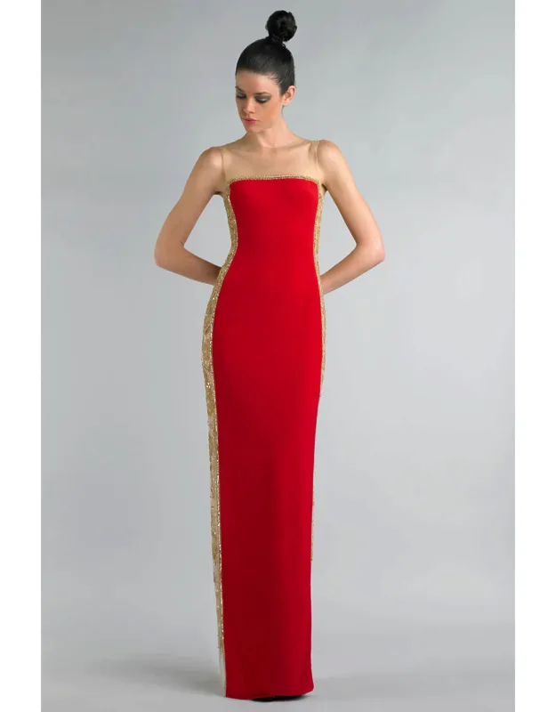 Sleeveless Stretch Evening Dress