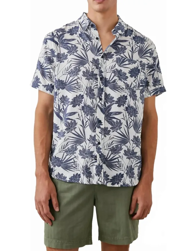 Carson Shirt In Jungle Foliage With Breathable Comfort And Floral Pattern